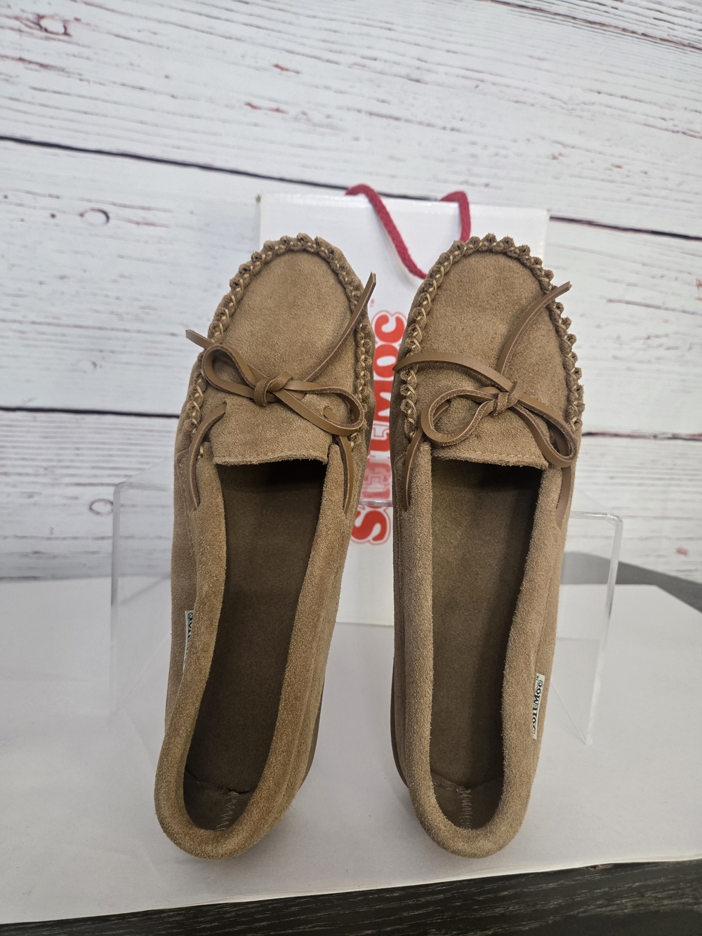 NWT SoftMoc Natasha Chestnut Suede Moccasins Women's Size 8 New in Box